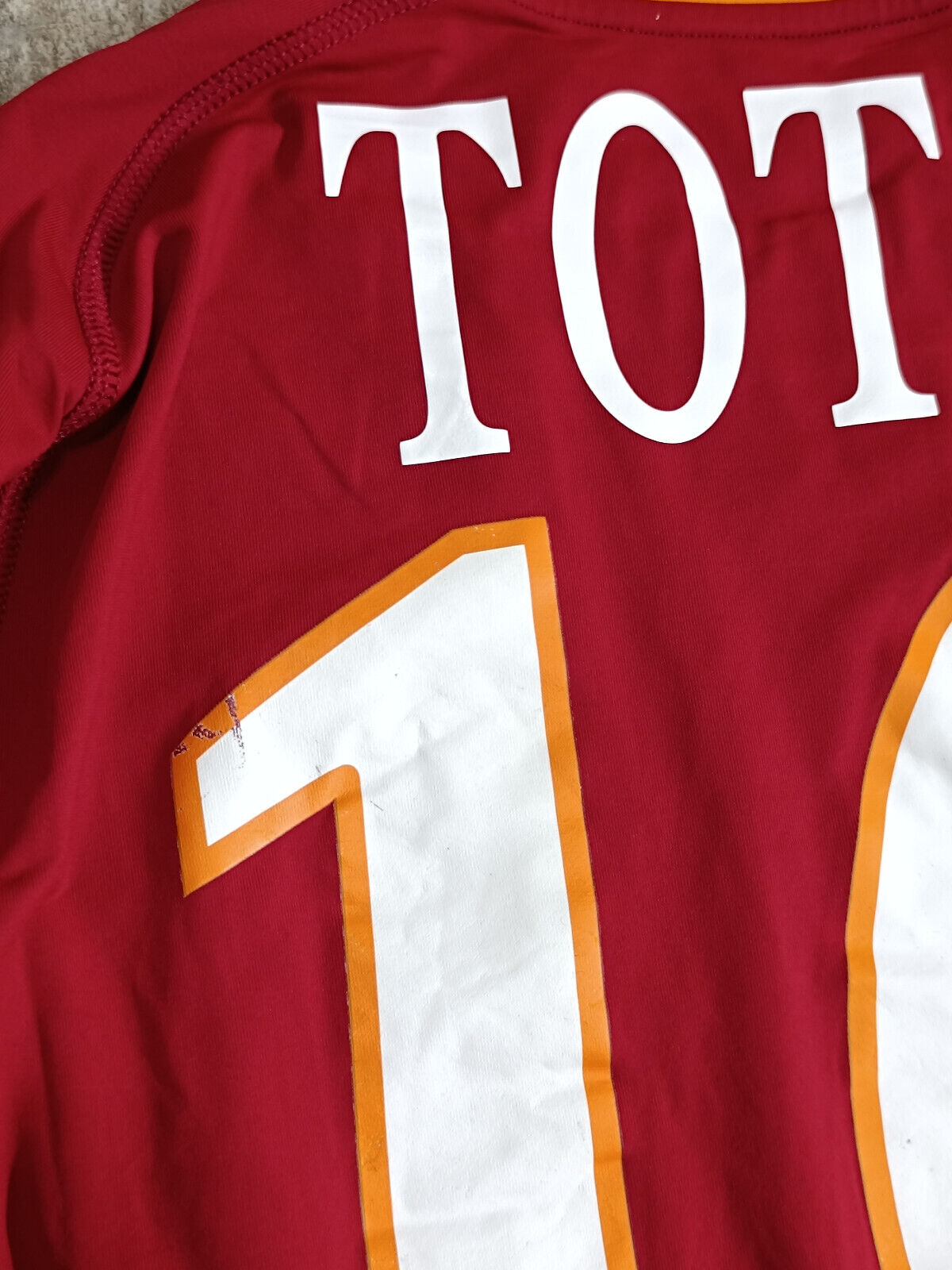 Maglia calcio vintage Roma Totti Kappa 2010 2011 Wind Serie A S home Jersey