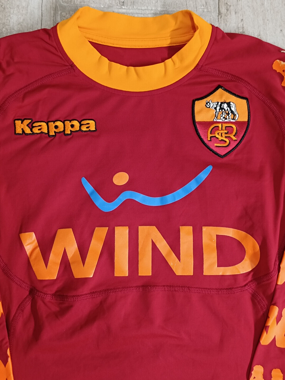 Maglia calcio vintage Roma Totti Kappa 2010 2011 Wind Serie A S home Jersey