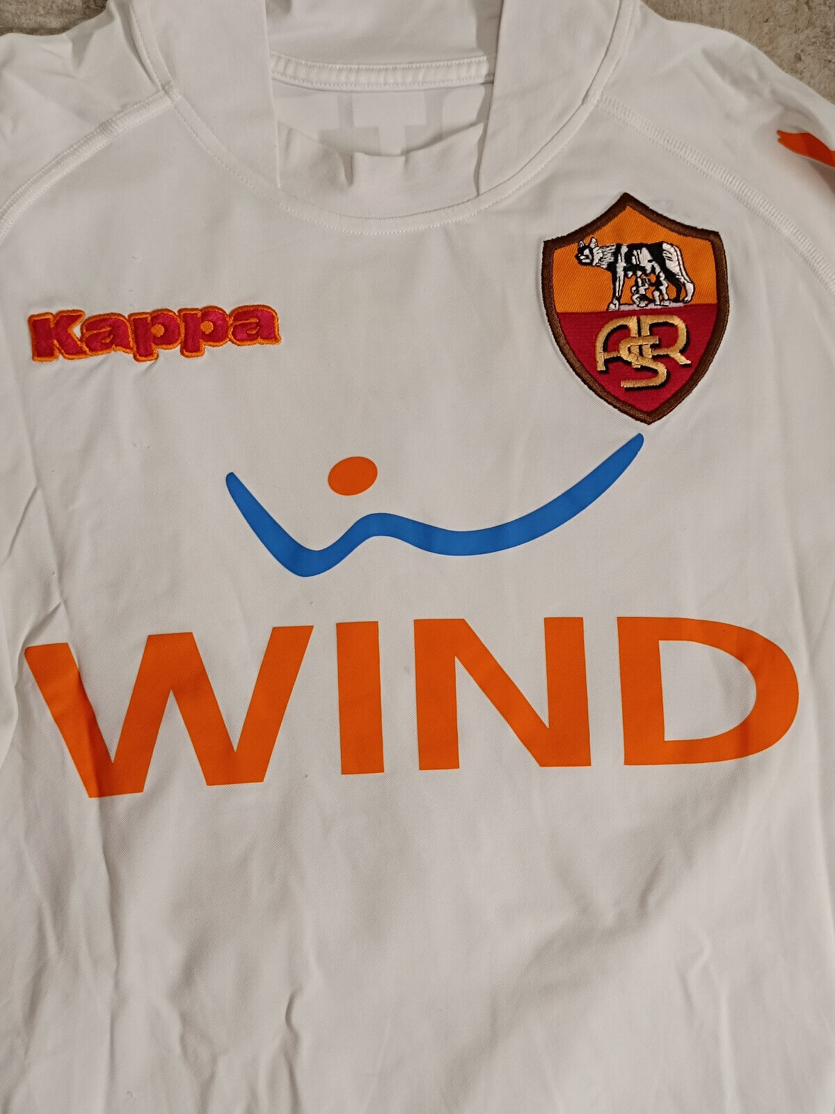 Maglia Roma Totti Kappa 2007 2008 Wind Serie A S away Jersey