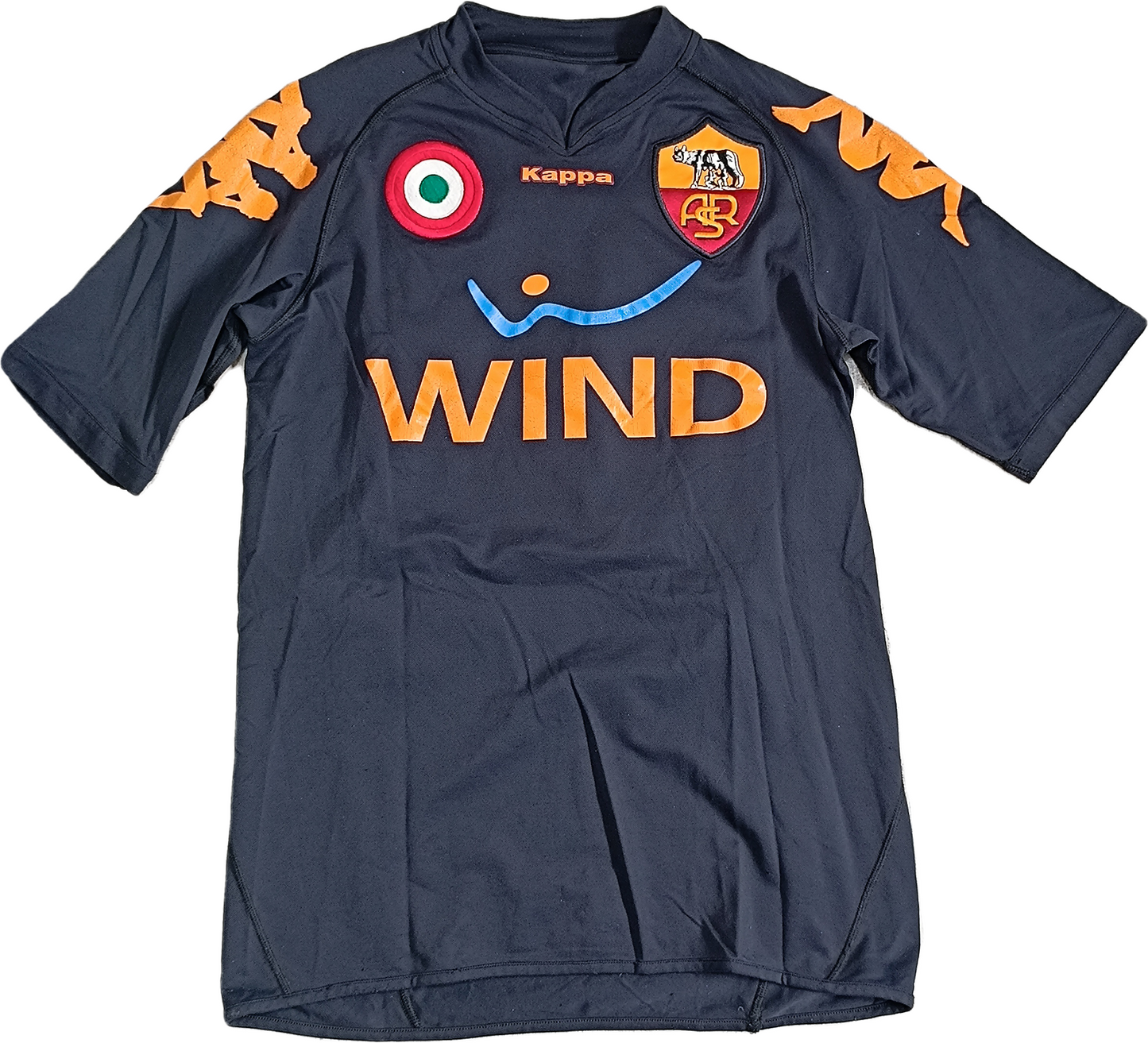 Maglia calcio vintage AS Roma 2007 2008 Kappa Wind Third shirt M