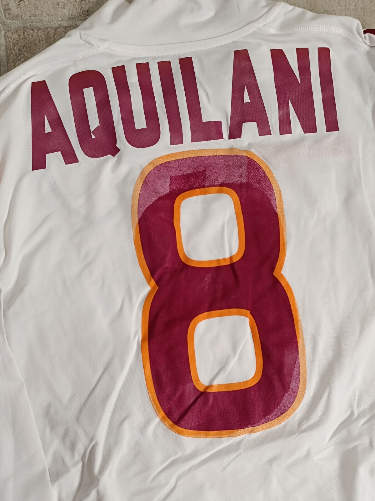 Maglia Roma Aquilani Kappa 2007 2008 Wind Serie A S away Jersey