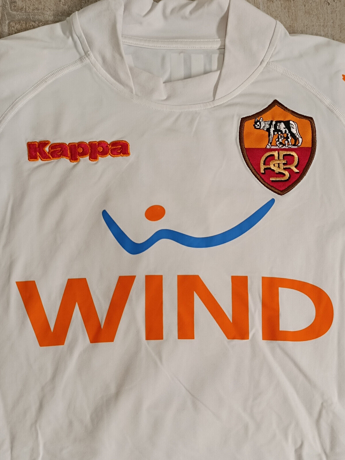 Maglia Roma Aquilani Kappa 2007 2008 Wind Serie A S away Jersey