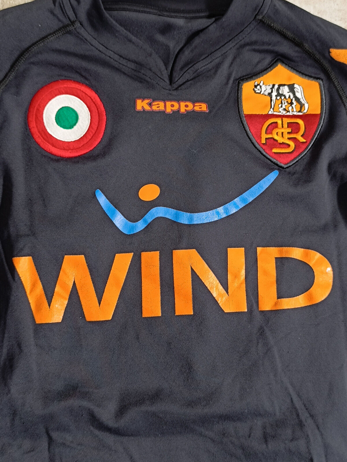 Maglia calcio vintage AS Roma 2007 2008 Kappa Wind Third shirt M