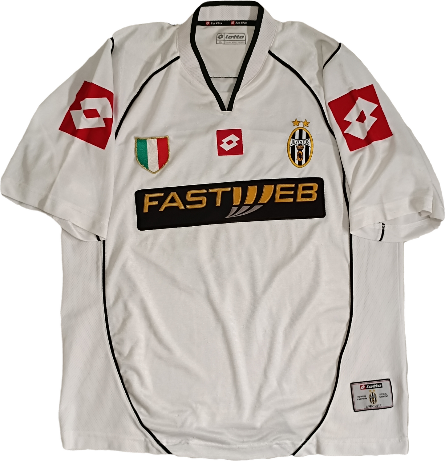 maglia juventus Lotto vintage vintage DEL PIERO Fastweb 2002-03 Serie A XL away