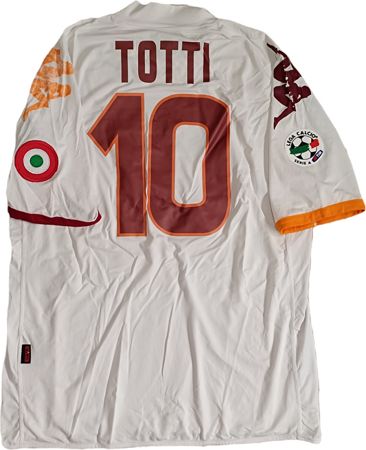 Maglia Roma Totti  Kappa 2007 2008 Wind Serie A XL away Jersey