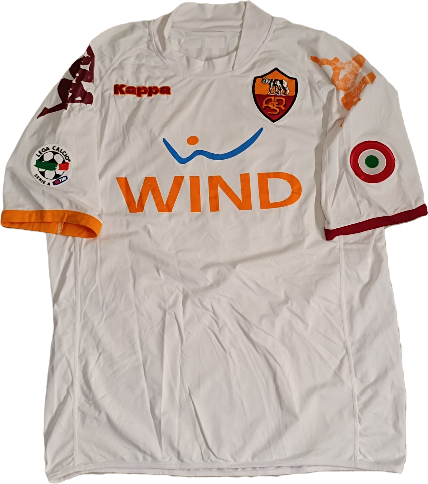 Maglia Roma Totti  Kappa 2007 2008 Wind Serie A XL away Jersey