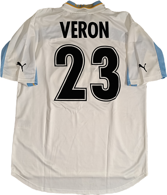 maglia calcio vintage SS Lazio VERON #23 Puma Cirio 1999-00 centenario XL