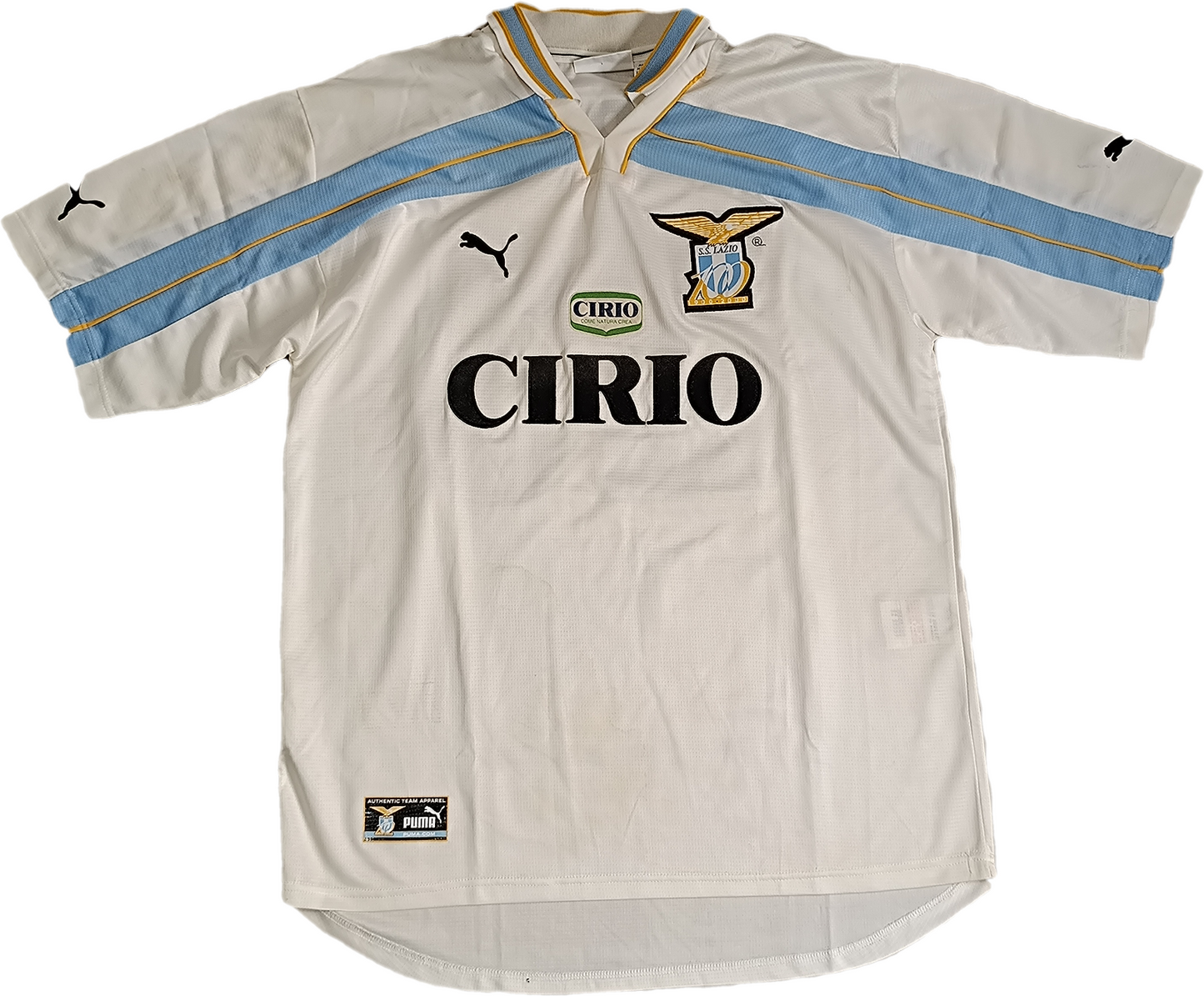 maglia calcio vintage SS Lazio VERON #23 Puma Cirio 1999-00 centenario XL