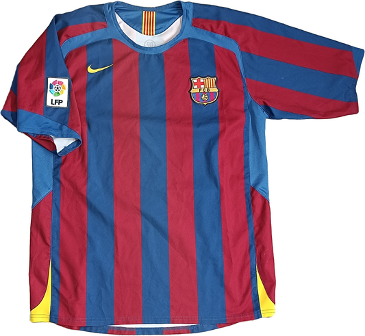 maglia calcio vintage Barcelona Nike Messi #30 2005 2006 Home TOTAL 90 Barca