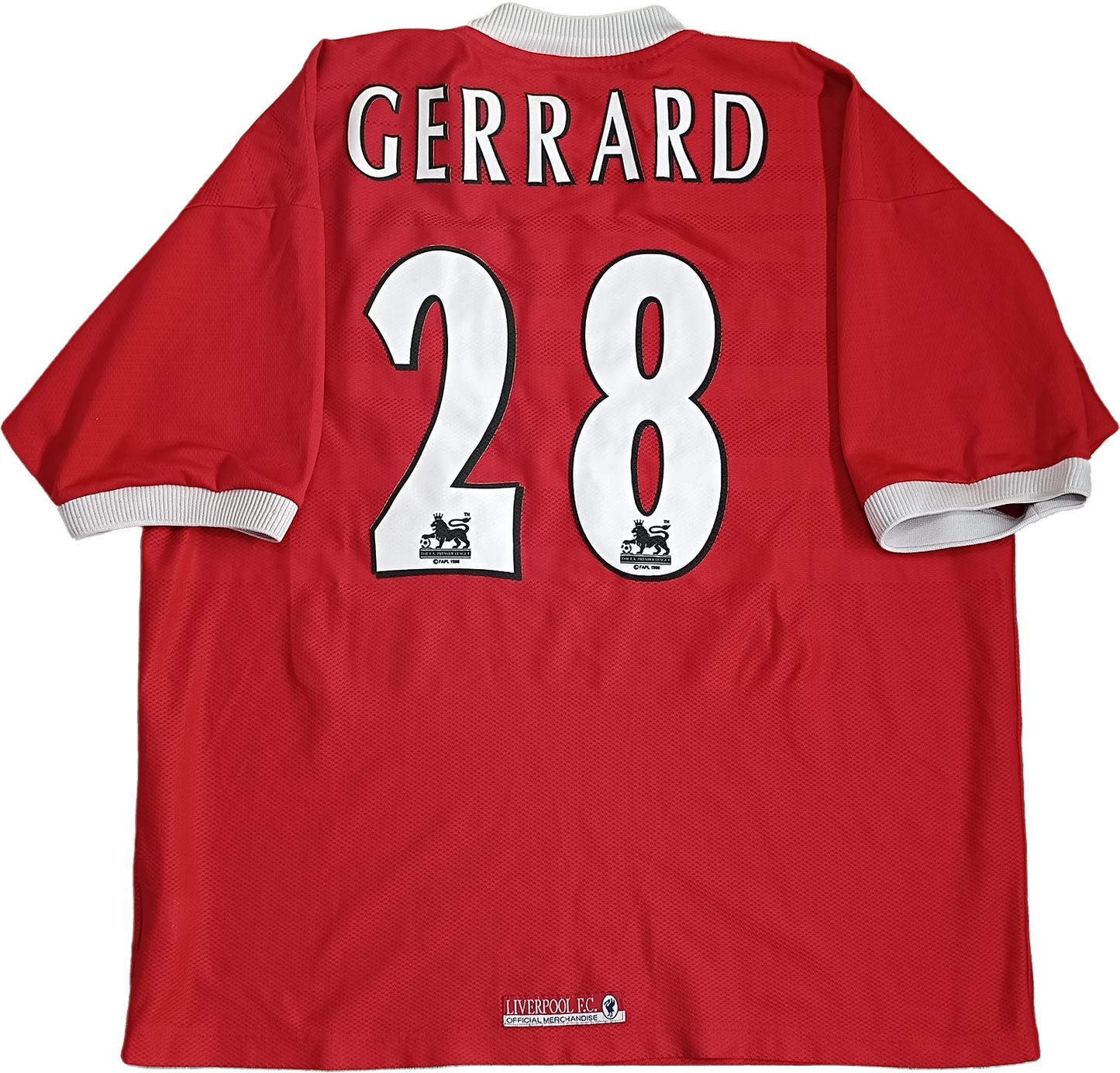 maglia calcio Vintage Liverpool jersey Gerrard Reebok carlsberg 1999 2000 XL