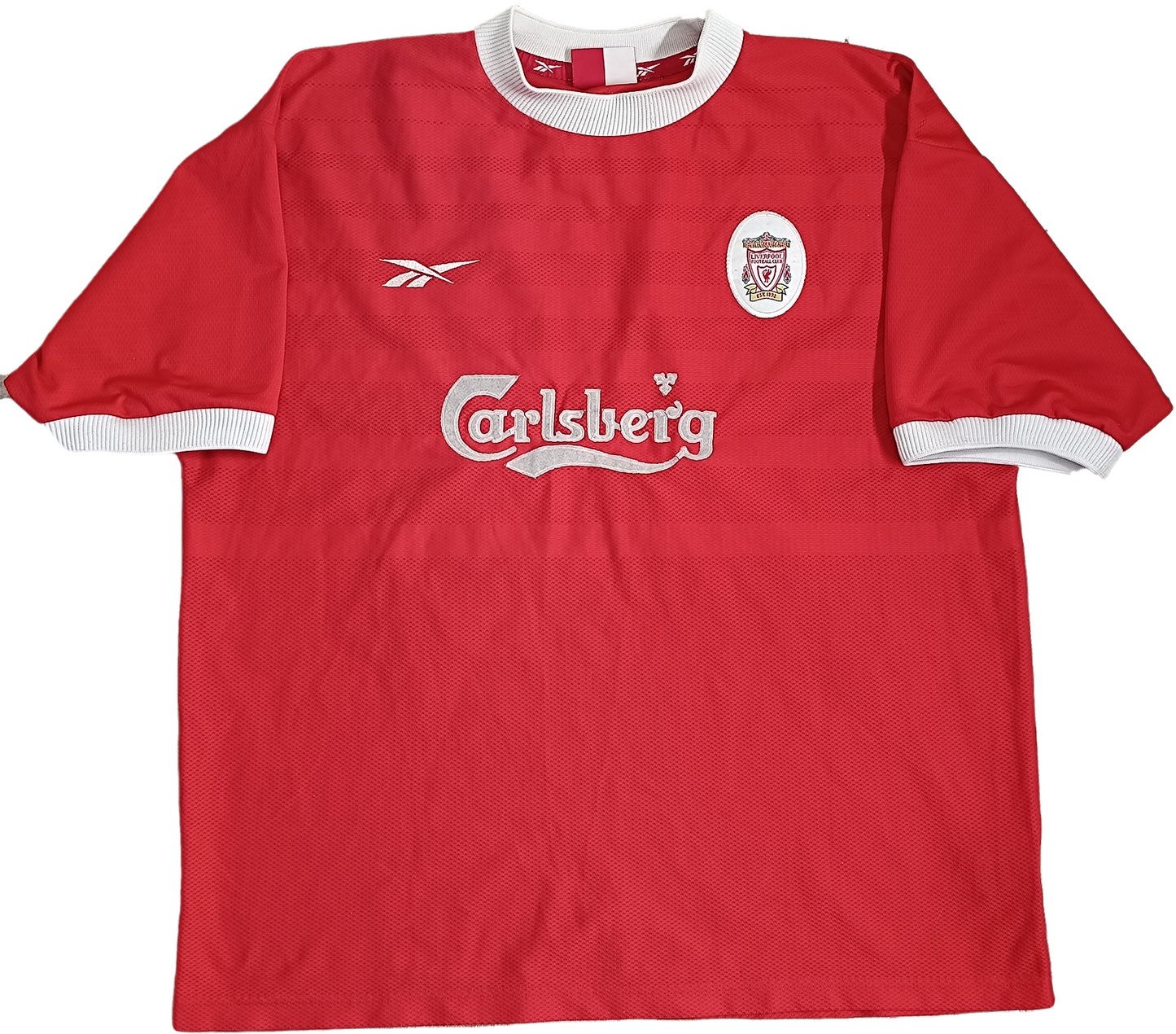 maglia calcio Vintage Liverpool jersey Gerrard Reebok carlsberg 1999 2000 XL