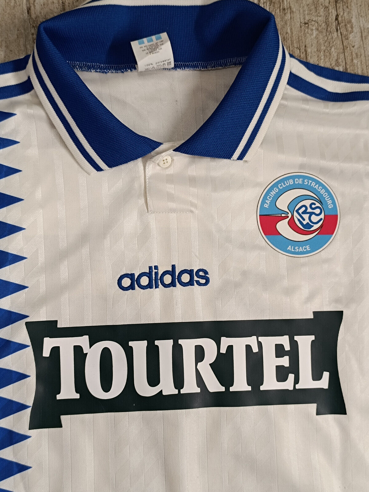 MAGLIA SHIRT MAILLOT ADIDASS tasbourg Strasburgo Tourtel 1993