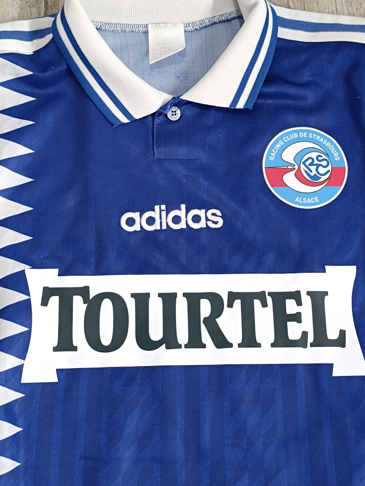 MAGLIA SHIRT MAILLOT ADIDASS tasbourg Strasburgo Tourtel 1993