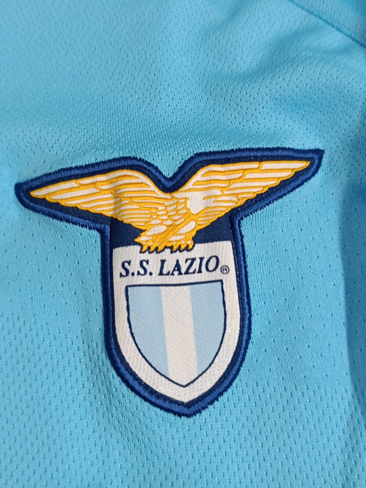 maglia calcio vintage SIMEONE Lazio Puma 2002 2003 Siemens mobile home XL