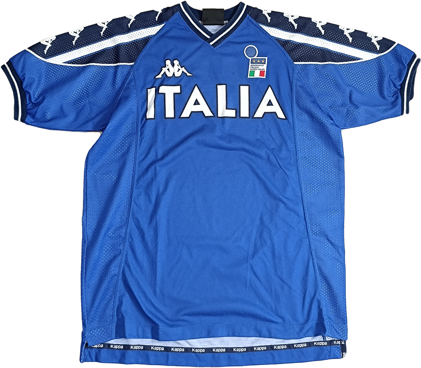 maglia calcio vintage italia training Kappa shirt EURO 2000 Totti Del Piero