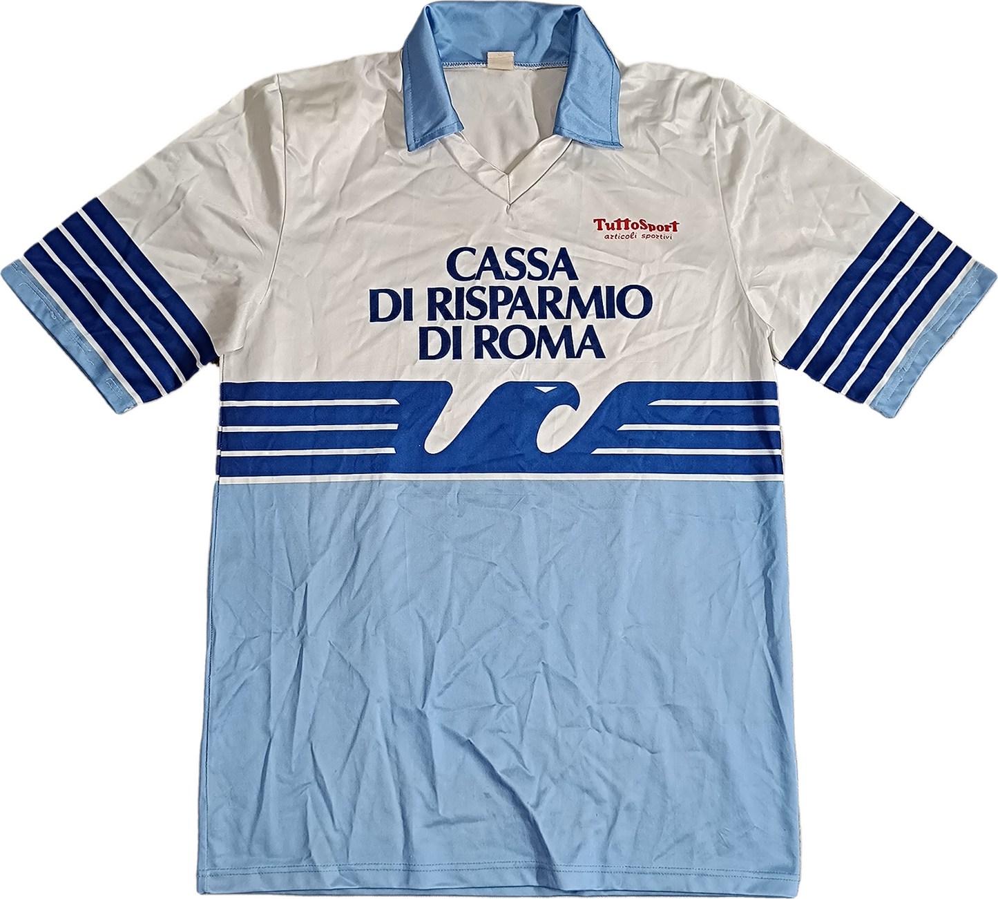 maglia calcio vintage Tuttosport Lazio Fiorini -9 1986 1987 Cassa Di Risparmio