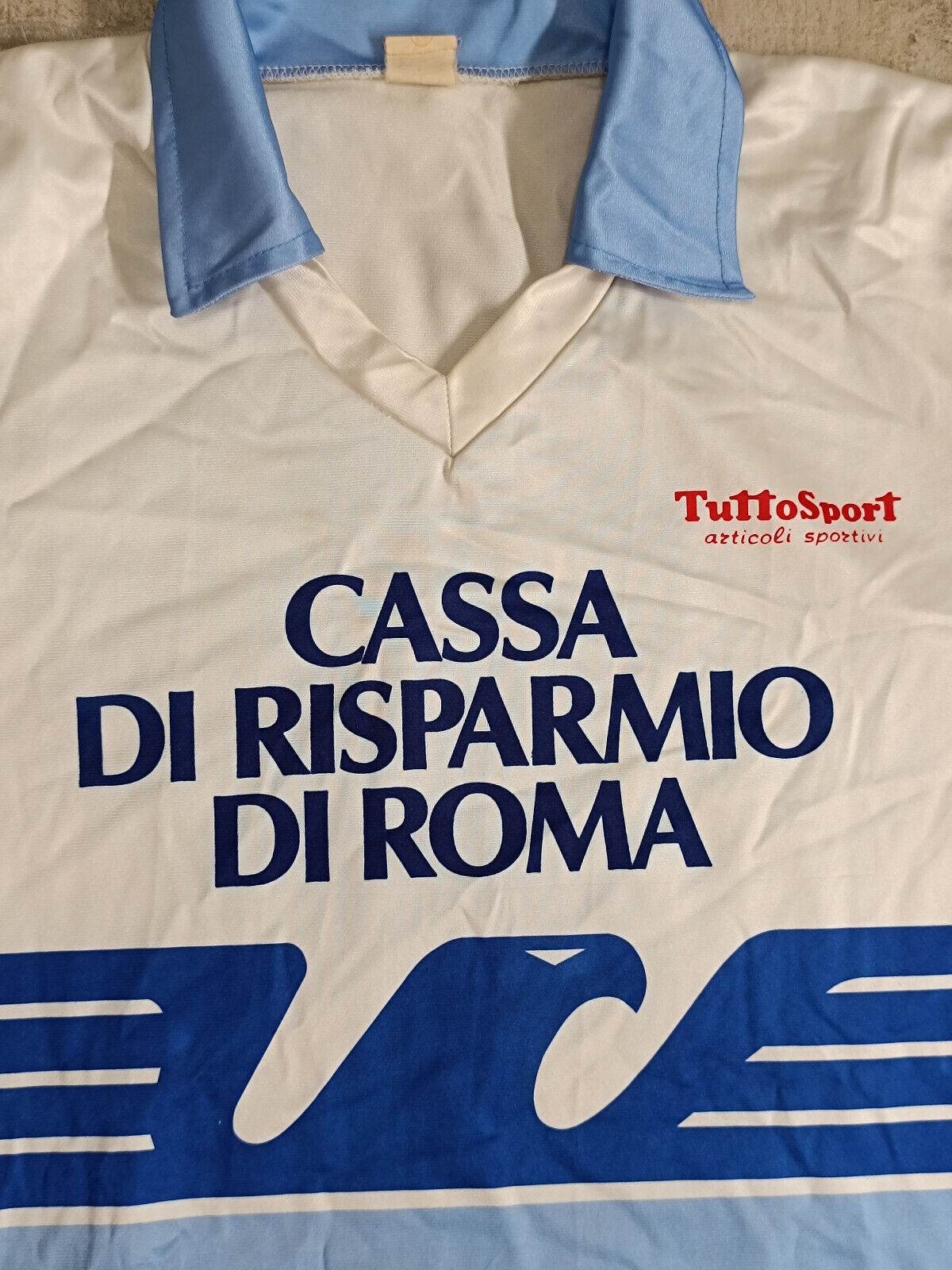 maglia calcio vintage Tuttosport Lazio Fiorini -9 1986 1987 Cassa Di Risparmio