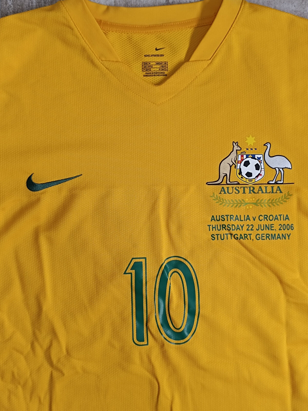 maglia calcio vintage Australia Nike Kewell vs CROATIA World Cup Germany 2006