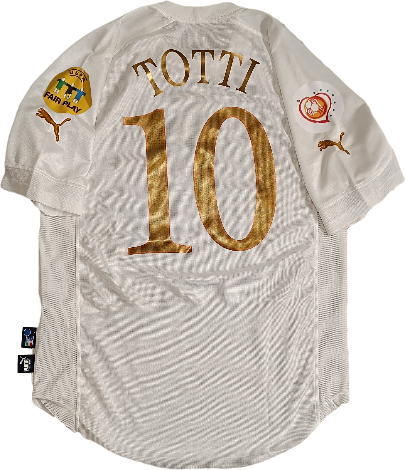 maglia calcio italia TOTTI Euro 2004 Portugal Jersey home M Puma shirt vintage