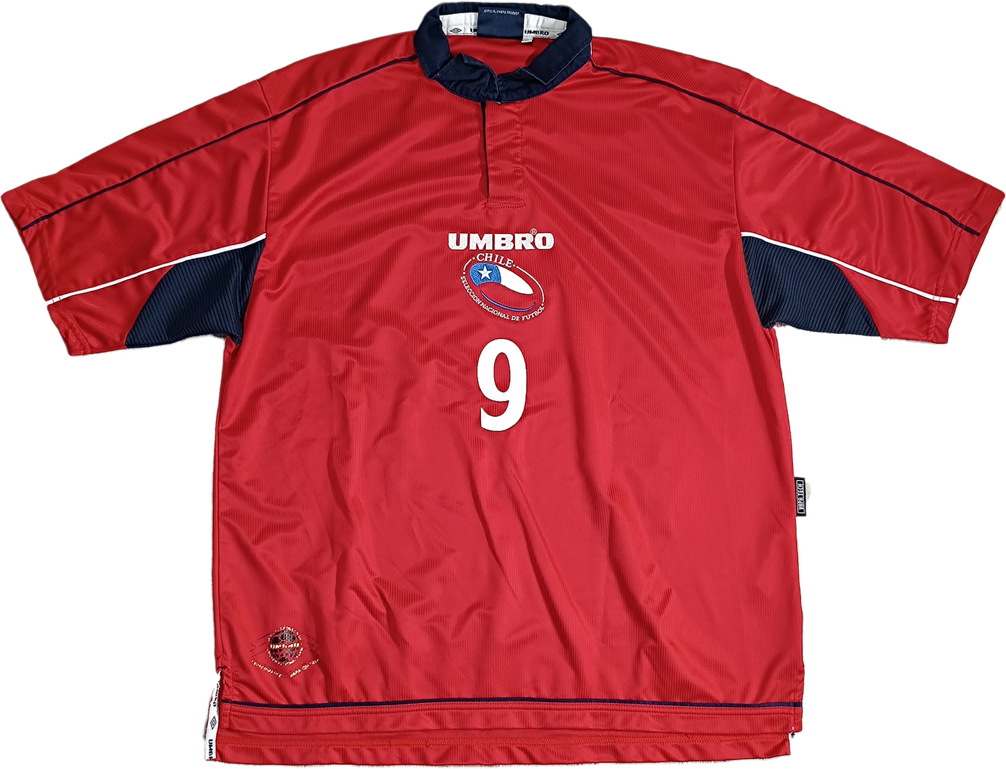 maglia calcio vintage Chile ZAMORANO Umbro 1999 2000 home Copa America