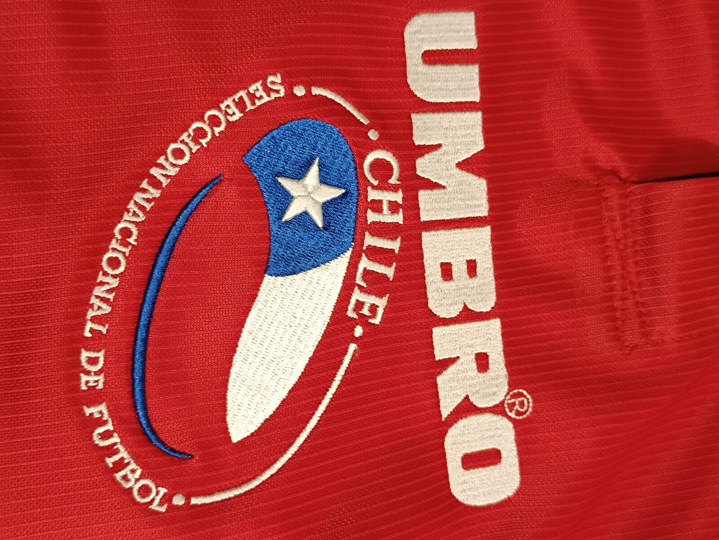 maglia calcio vintage Chile ZAMORANO Umbro 1999 2000 home Copa America