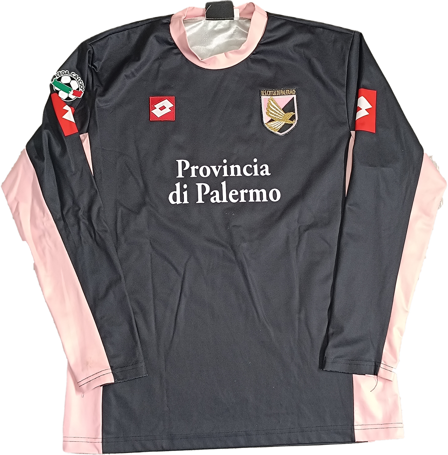 maglia calcio vintage Palermo TONI Serie B 2003 2004 Lotto Provincia Di Palermo