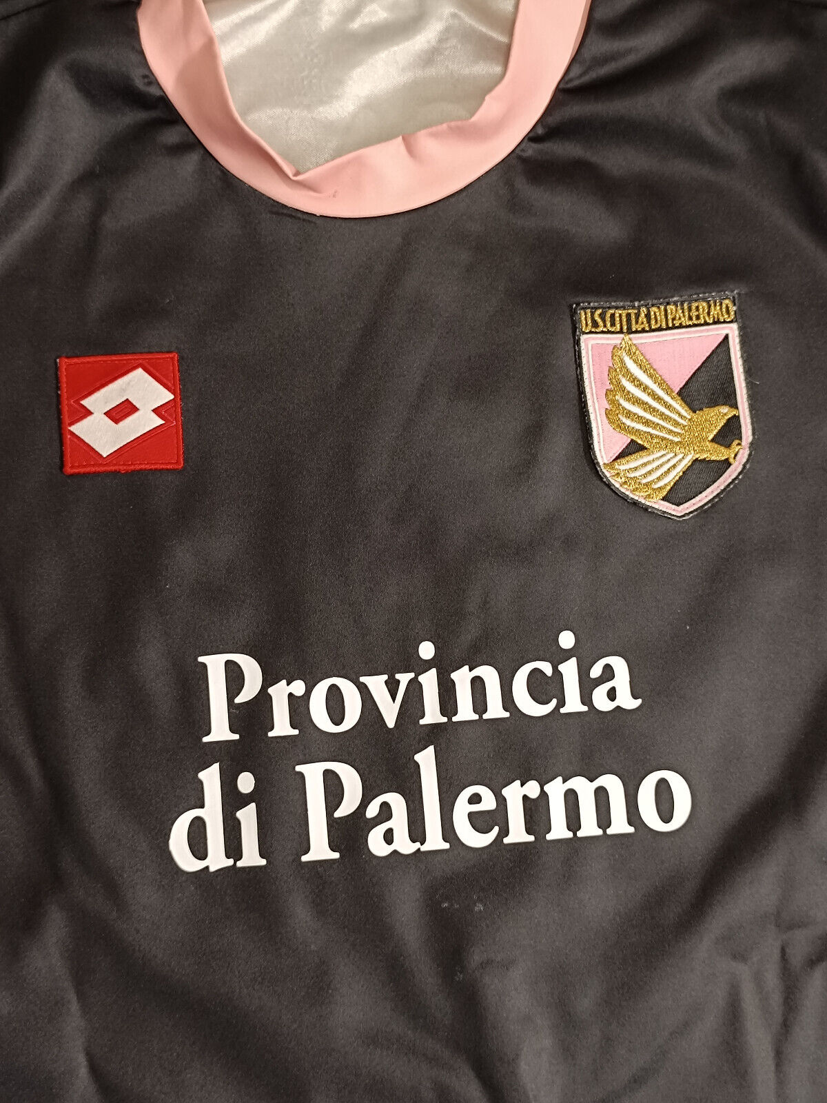 maglia calcio vintage Palermo TONI Serie B 2003 2004 Lotto Provincia Di Palermo