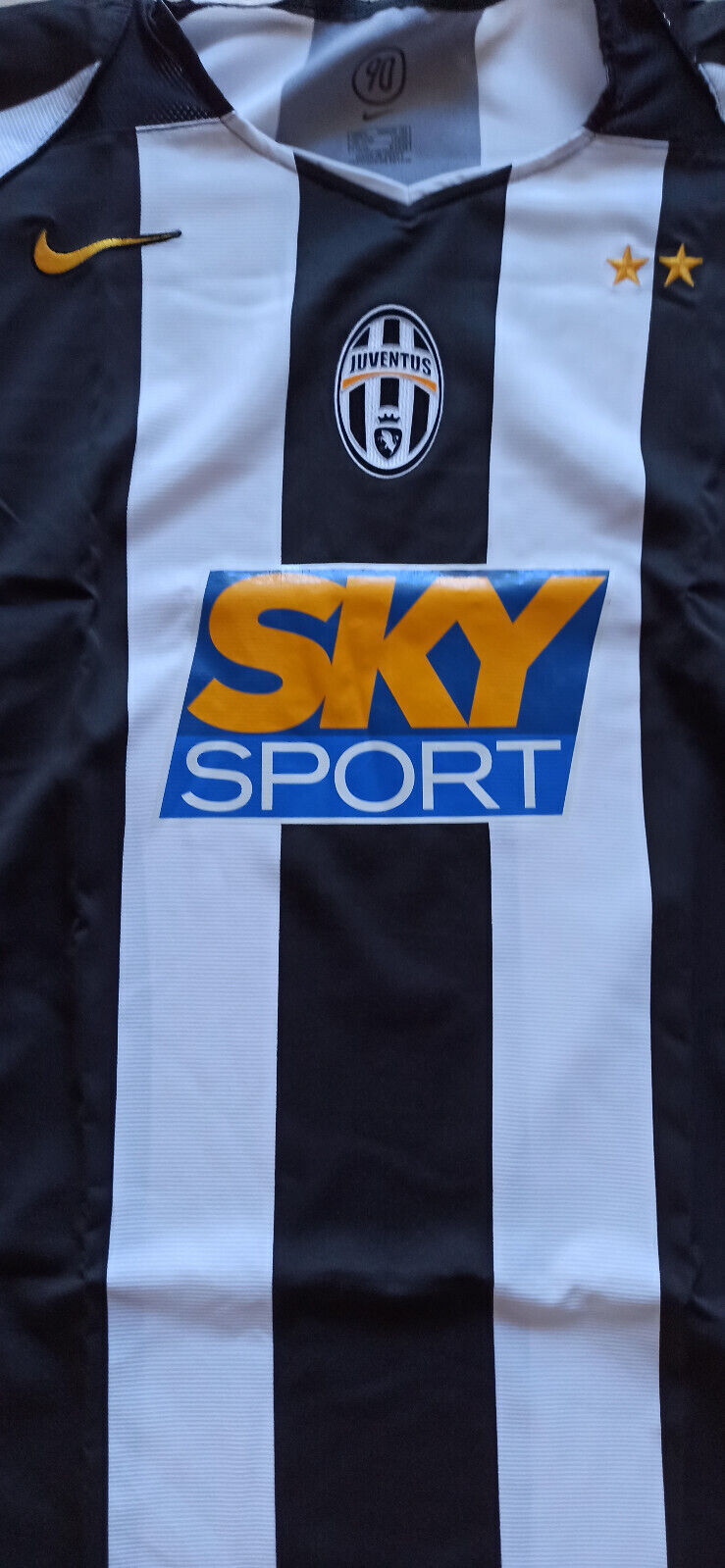 maglia calcio vintage Juventus IBRAHIMOVIC Nike shirt 2004 2005 jersey Sky L