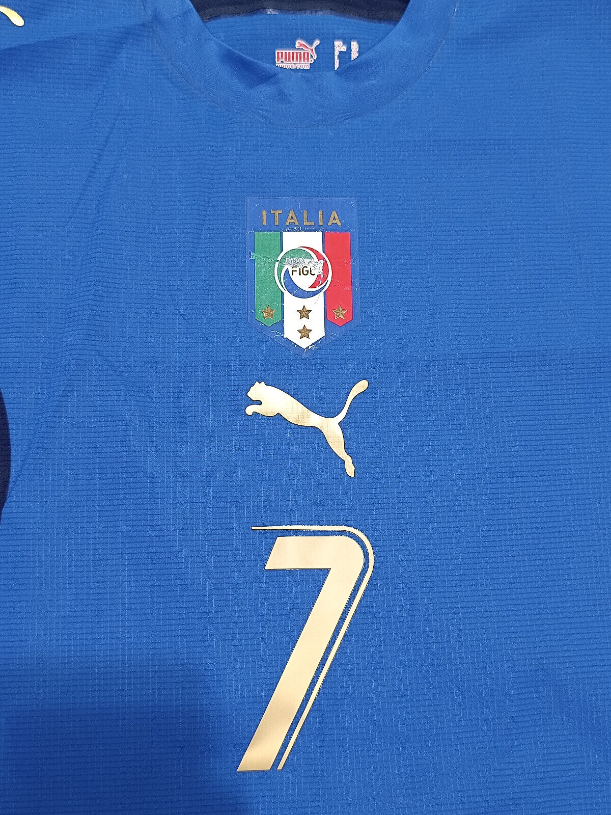 Maglia calcio vintage Italia World Cup 2006 Del Piero Player Issue GARA PUMA XL