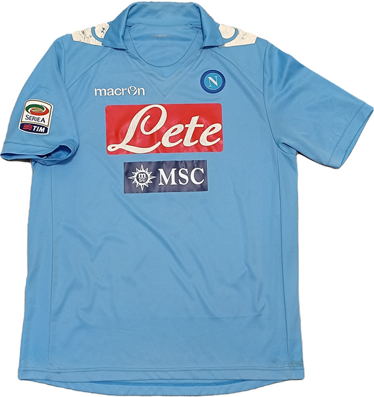 maglia calcio vintage Napoli Cavani home 2011 2012 shirt Jersey Macron L Lete