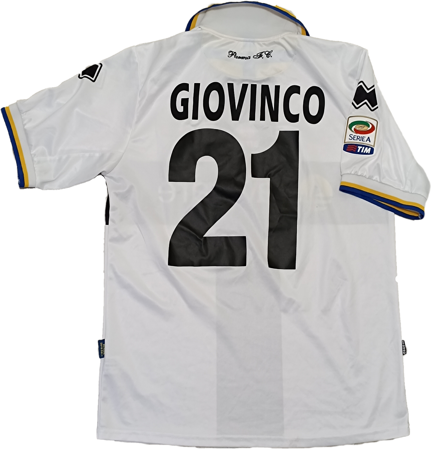 maglia calcio vintage Parma errea GIOVINCO Serie A 2010 2011 gara match issue XL