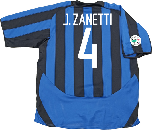 maglia calcio Inter vintage ZANETTI Pirelli 2003 2004 ORIGINALE jersey shirt XL