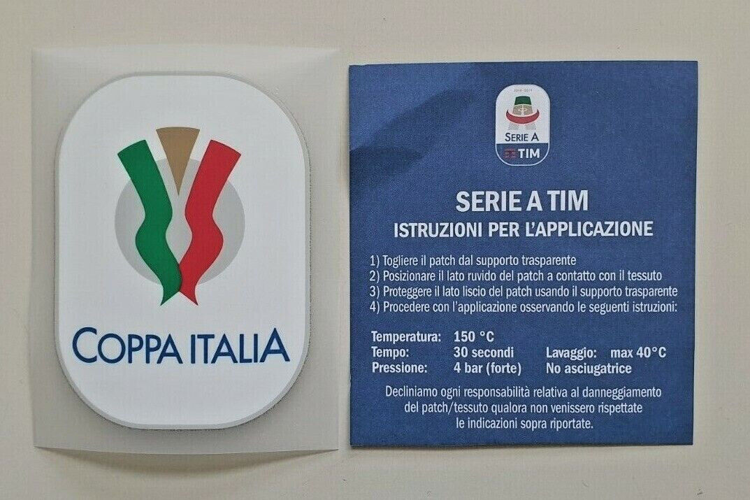 PATCH TIM CUP Stilscreen TOPPA COPPA ITALIA 2018 2019 BADGE TIM CUP ORIGINALE