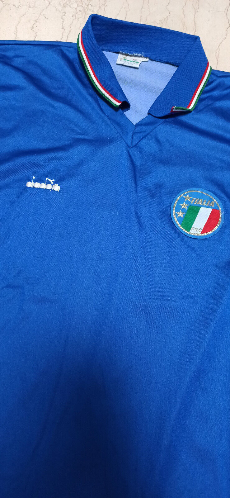 maglia calcio vintage Roberto Baggio Diadora Italia 1990 World Cup Italy