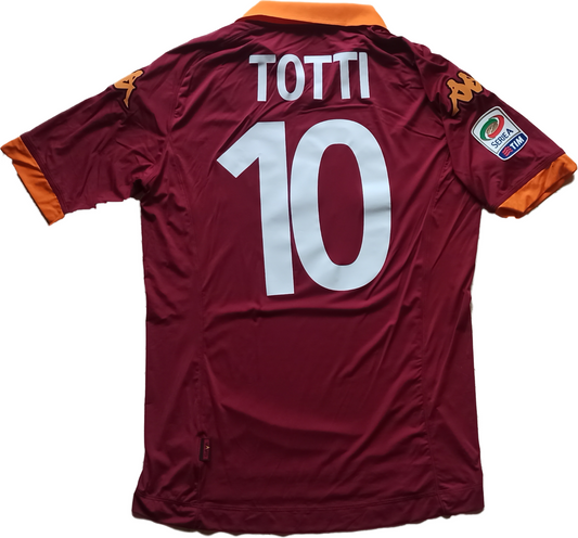 maglia roma TOTTI kappa 2012 2013 Derby NO worn jersey L home vintage shirt