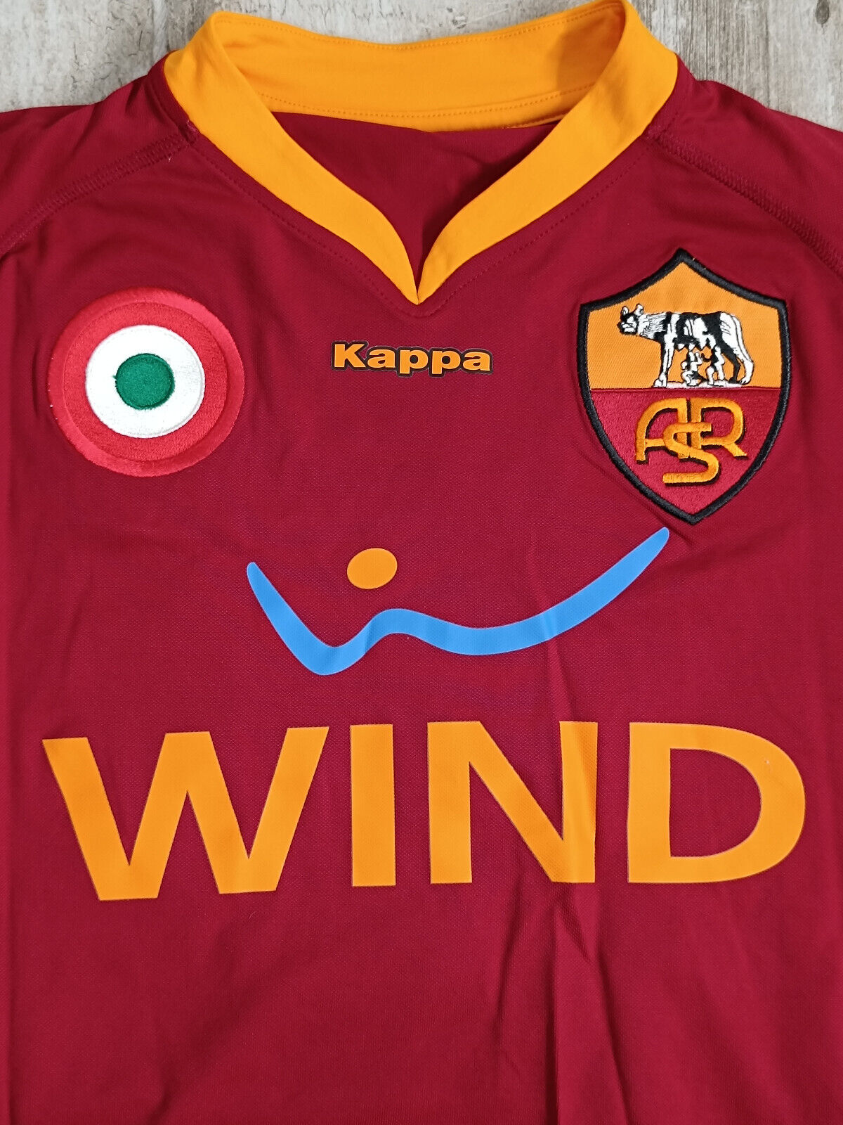 maglia calcio vintage Roma Totti Kappa Wind 2007 2008 XXL *NUOVA* vintage