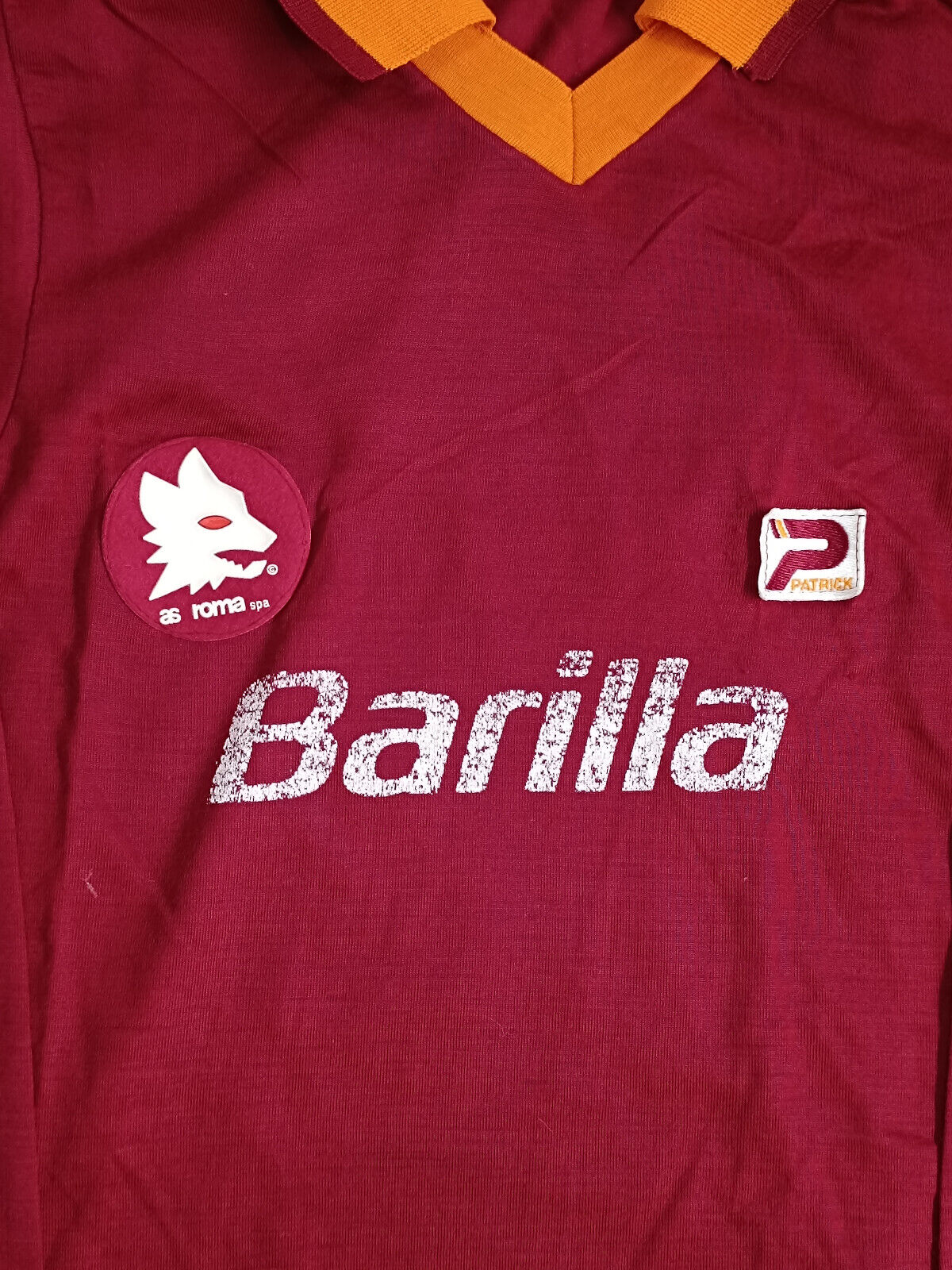 maglia calcio vintage AS Roma Bruno Conti Patrick Barilla 1982 1983 scudetto