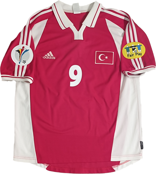 maglia calcio vintage Turchia Adidas shirt Turkey Hakan Sukur EURO 2000