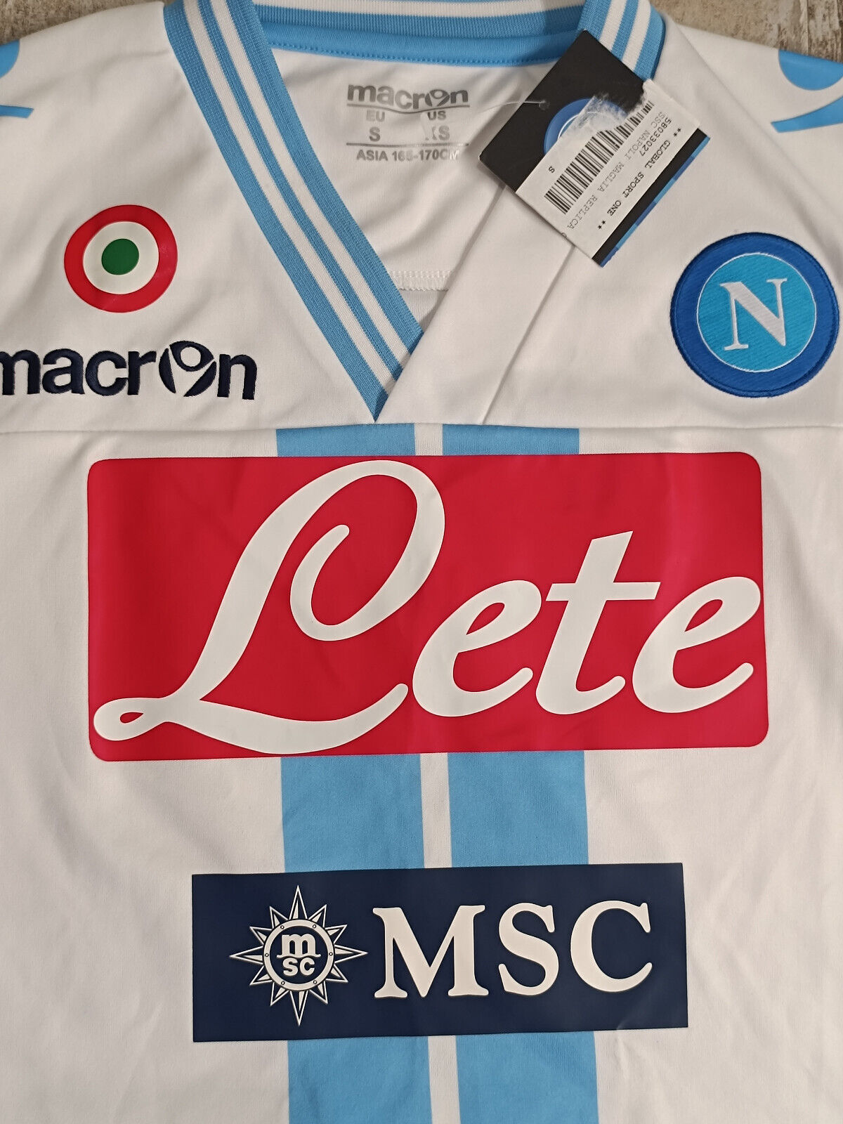 maglia calcio vintage Napoli Cavani Away 2012 2013 shirt Jersey Macron S Lete