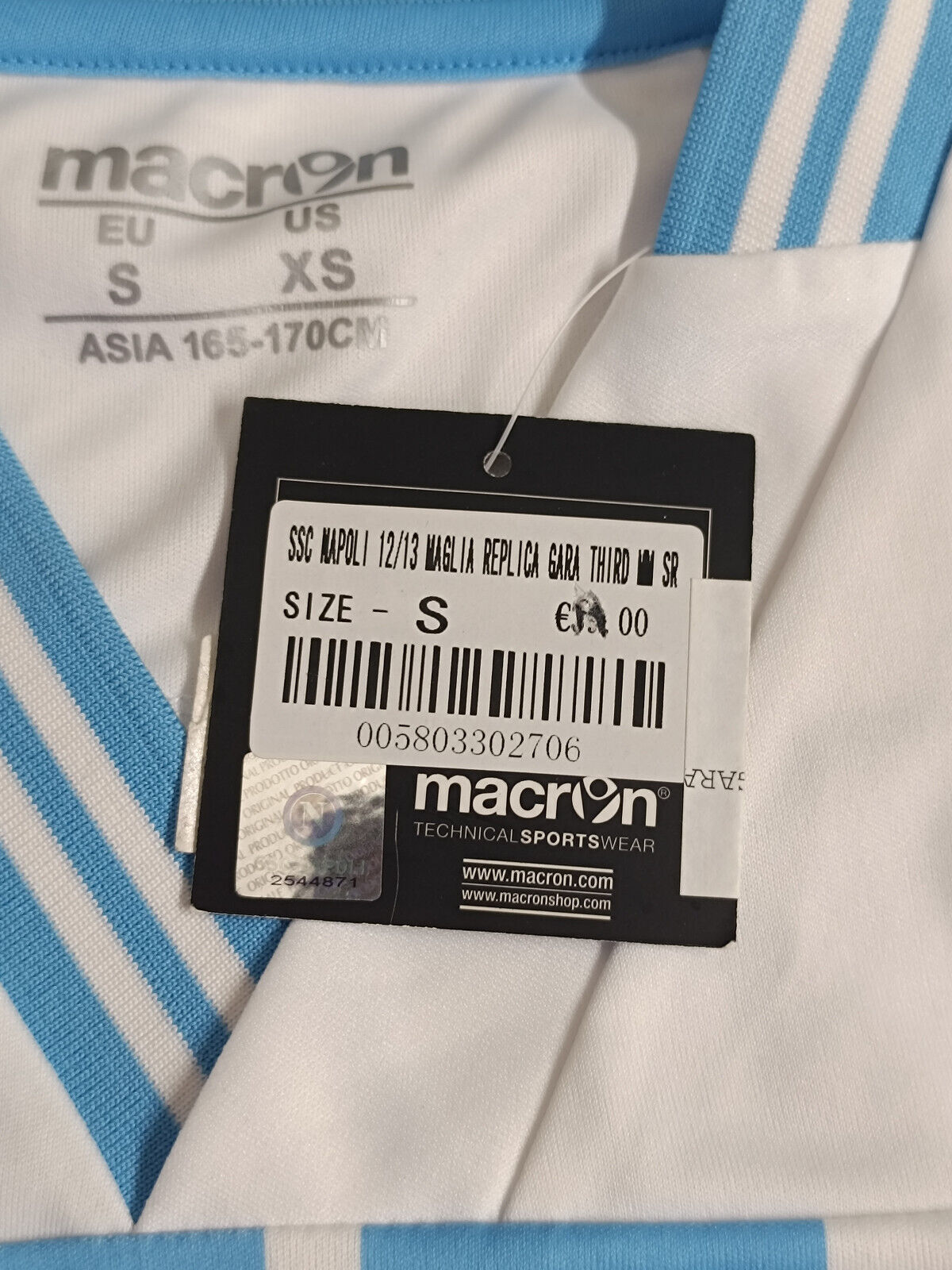 maglia calcio vintage Napoli Cavani Away 2012 2013 shirt Jersey Macron S Lete