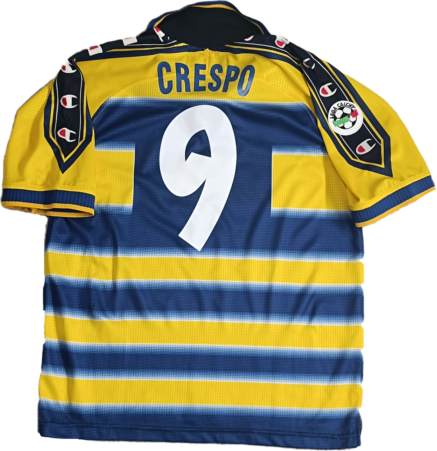 maglia calcio Parma Vintage Crespo Parmalat PUMA 1998 1999 Player gara