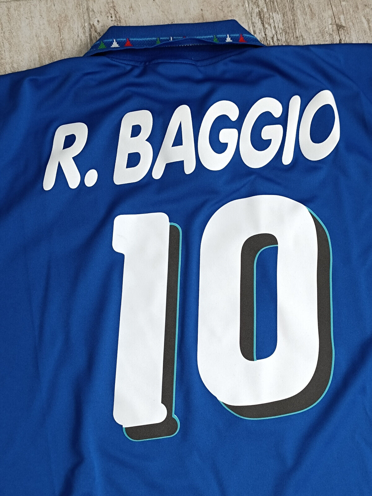 maglia calcio vintage Italia World Cup 1994 Roberto Baggio Fan version M