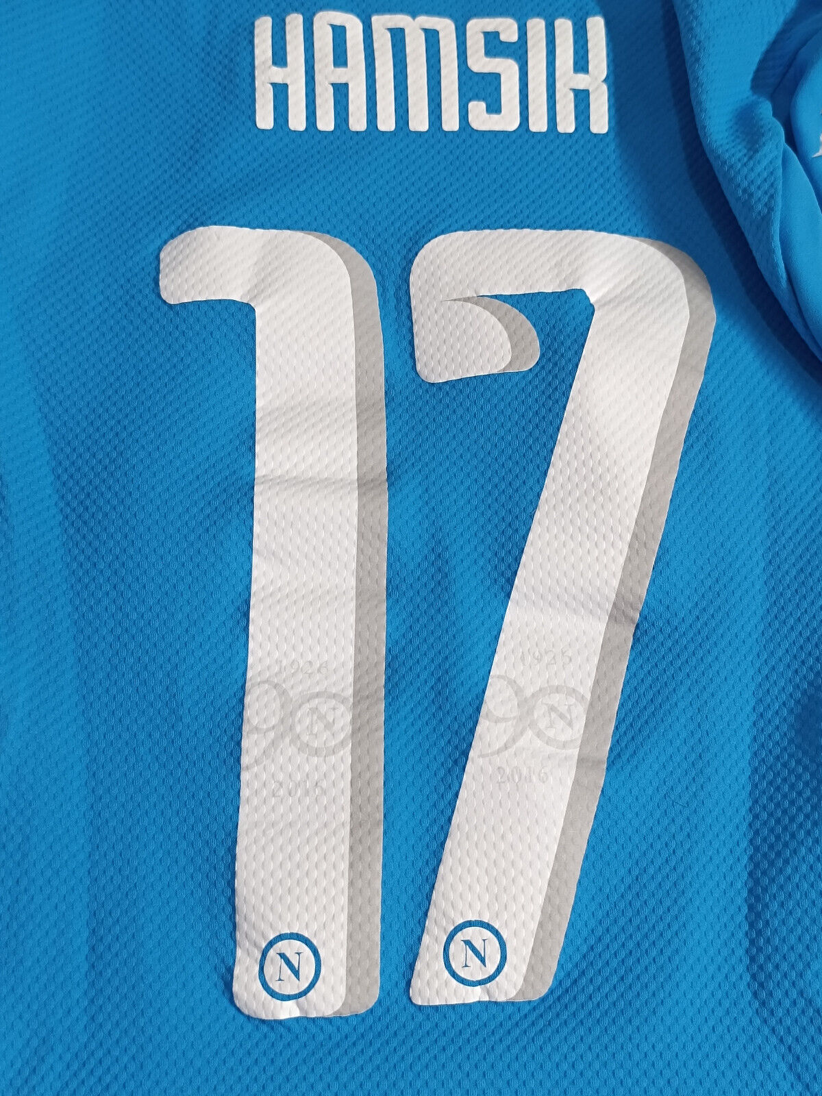 Maglia Calcio Worn Napoli Jersey 2016-17 HAMSIK Lete Serie A Macron XL Kimbo