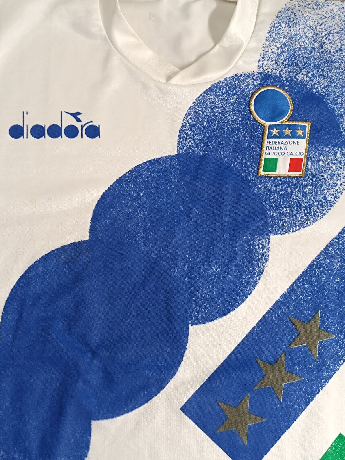 maglia calcio vintage Italia 1993 Diadora Roberto Baggio Training shirt jersey