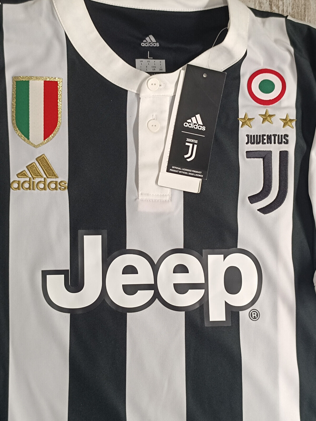 maglia calcio Adidas Juventus Dybala Finale Tim Cup Roma 2018 vs Milan L Jeep