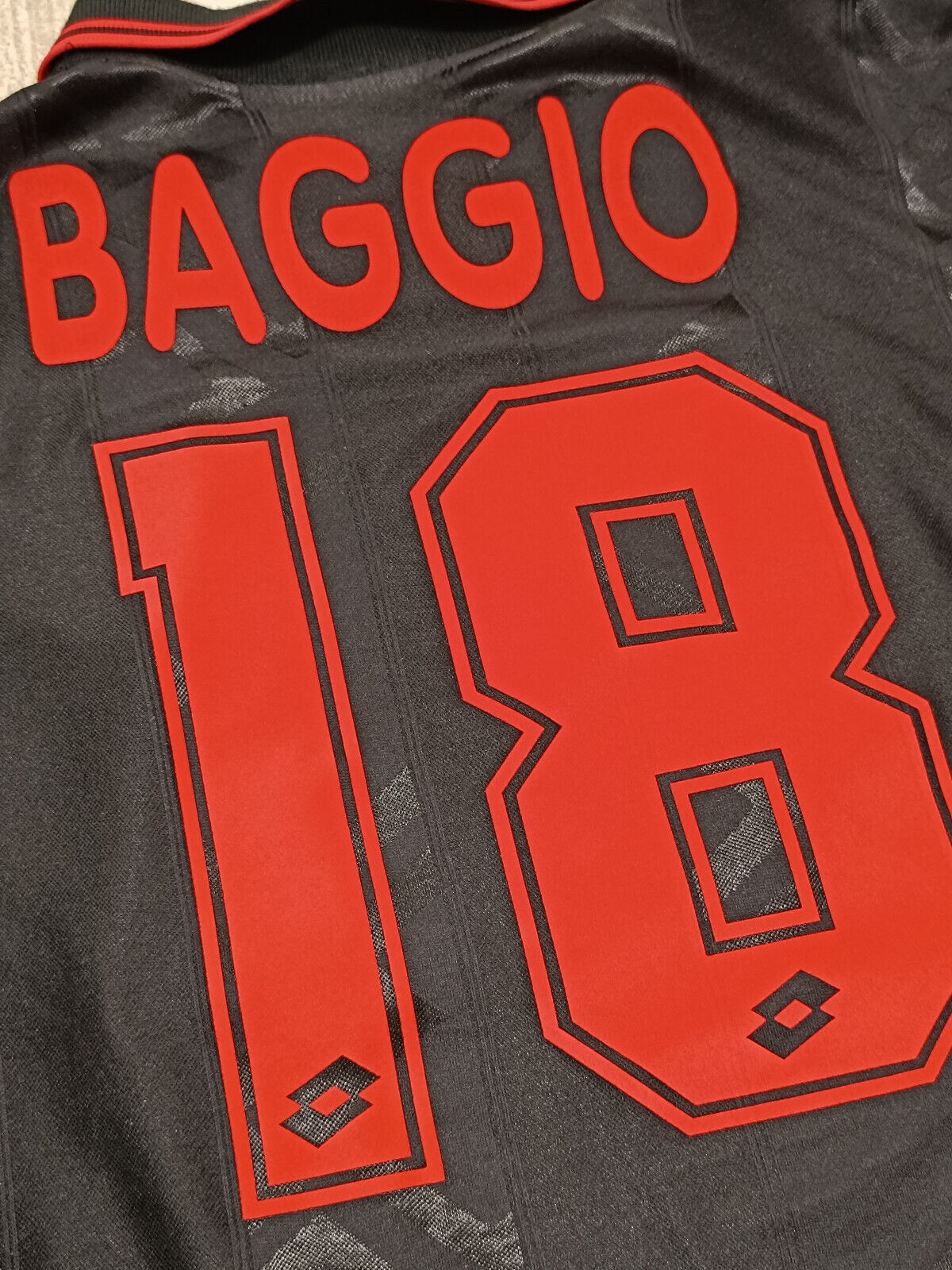 maglia calcio vintage AC Milan UEFA Cup 1996 1997 Roberto Baggio Opel S player