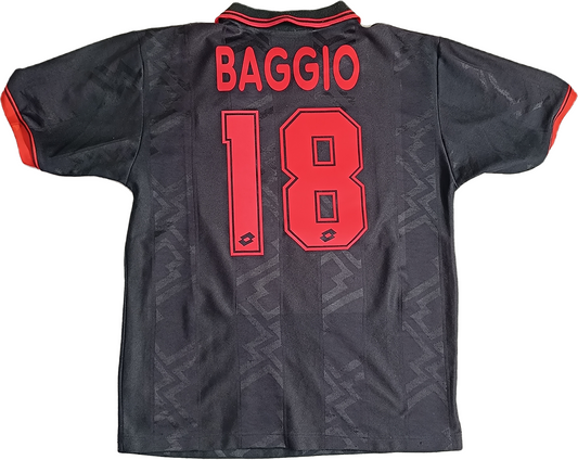 maglia calcio vintage AC Milan UEFA Cup 1996 1997 Roberto Baggio Opel XL player