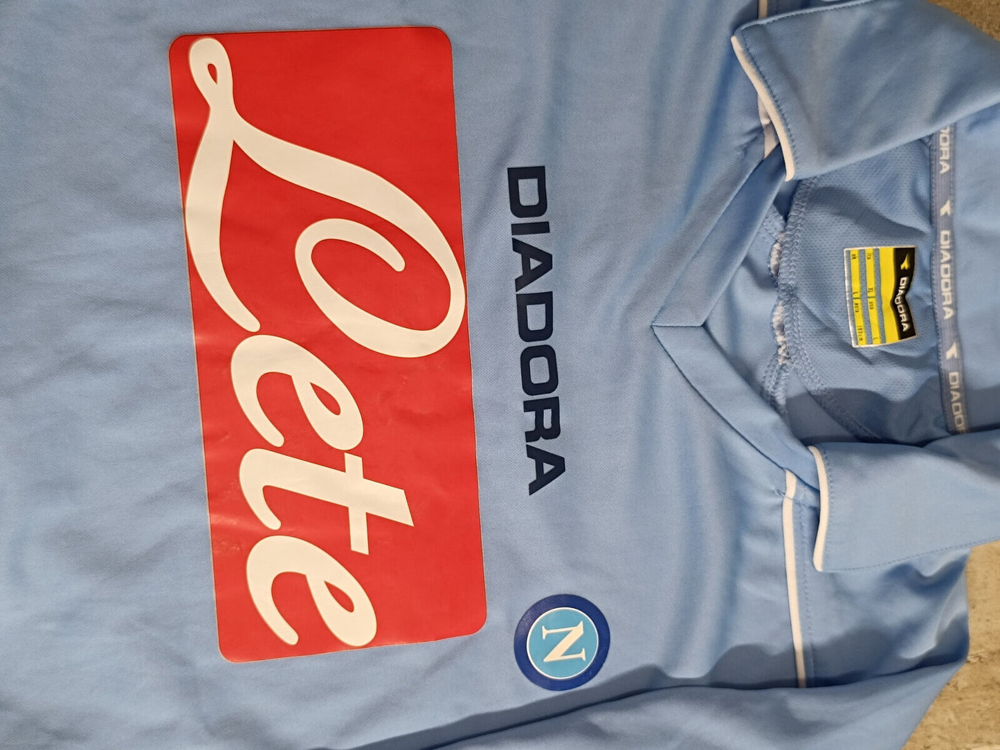 maglia calcio Napoli LAVEZZI 2007 2008 Home Jersey Diadora XL Lete Player LETE