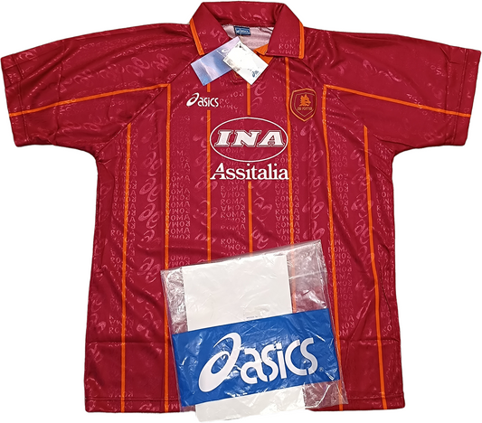 maglia calcio vintage AS Roma Totti Asics 1996 1997 Ina Assitalia *NEW* XL