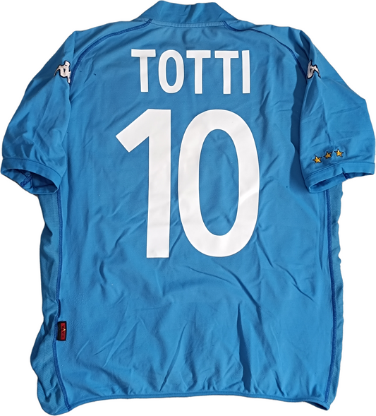 maglia calcio vintage italia TOTTI World Cup 2002  *ITALY* Korea L jersey shirt